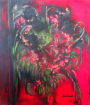 ABSTRACT IN RED  1.OIL on canvas. 70 cm H x 60 cm W.2023.jpg