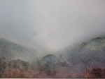 Fin hiver 45/50cm. 1990. Peinture exécutée au spray divers