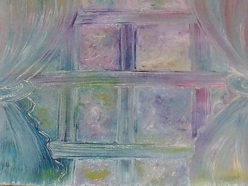 La-fenêtre sur chatoiements de lilac 50/40cm