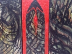 Te red door, detail