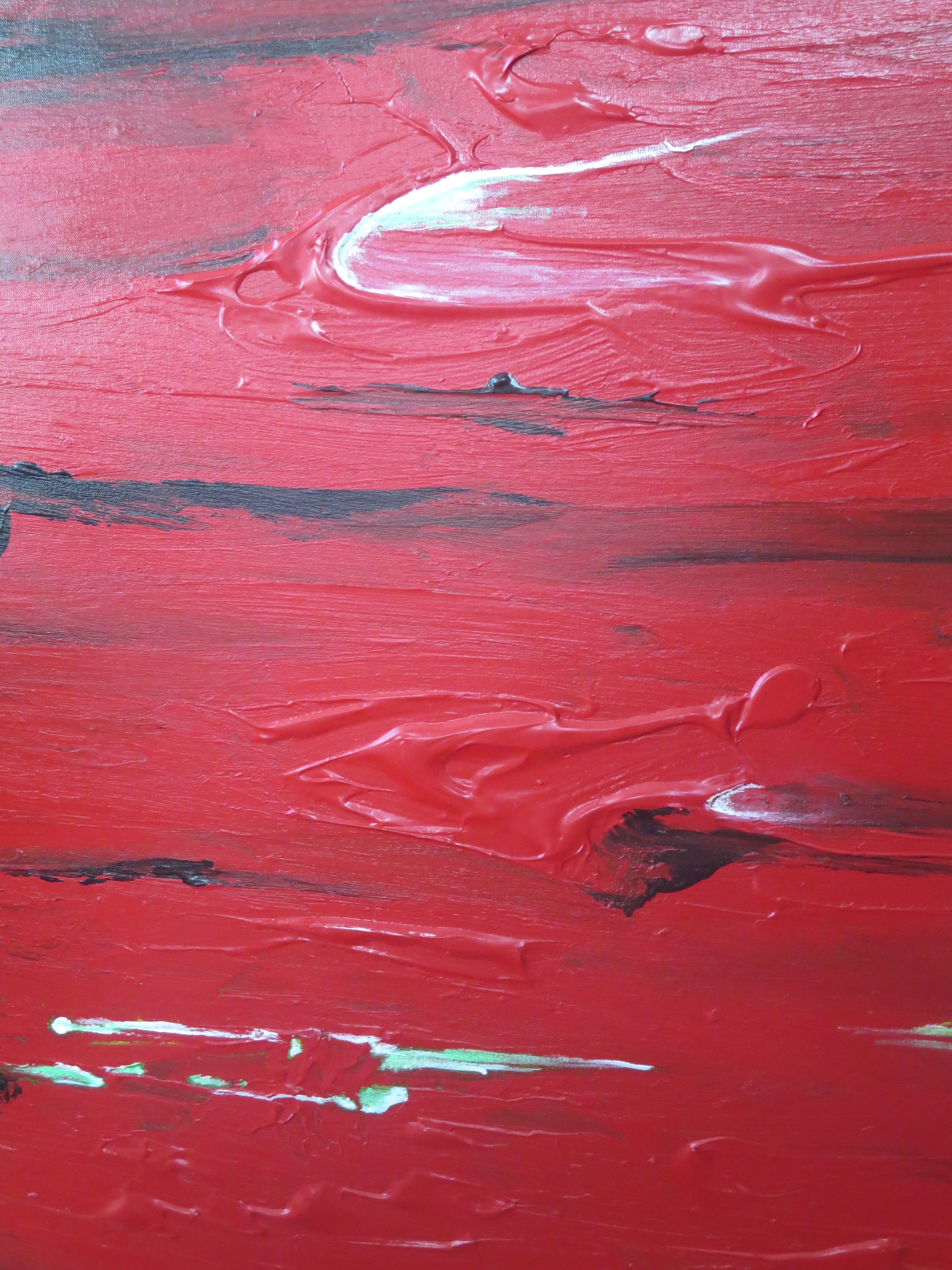 Abstrait, Rouge. 80-60cm. Acrylique 04.2015